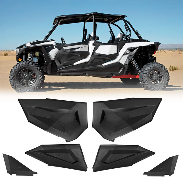 Polaris RZR 900/XP 1000/XP Turbo/Turbo S Lower Doors Panel Inserts (4 Door) - Kemimoto