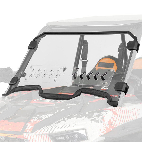 Polaris RZR XP 1000 / Turbo 2-IN-1 Vented Front Windshield - Kemimoto