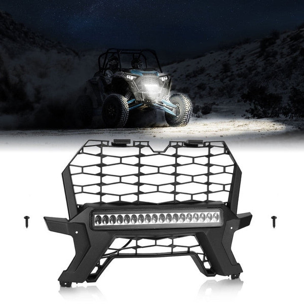 Polaris RZR XP 1000/ XP Turbo Front Lower Mesh Grill Radiator Guards - Kemimoto