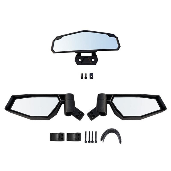 Polaris RZR XP 1000/4 Side Mirrors & Rear View Mirror - Kemimoto