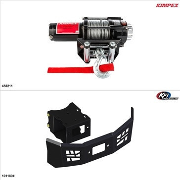 Polaris ACE 900 Steel 3500LB Winch and Winch Mount Kit - Kimpex