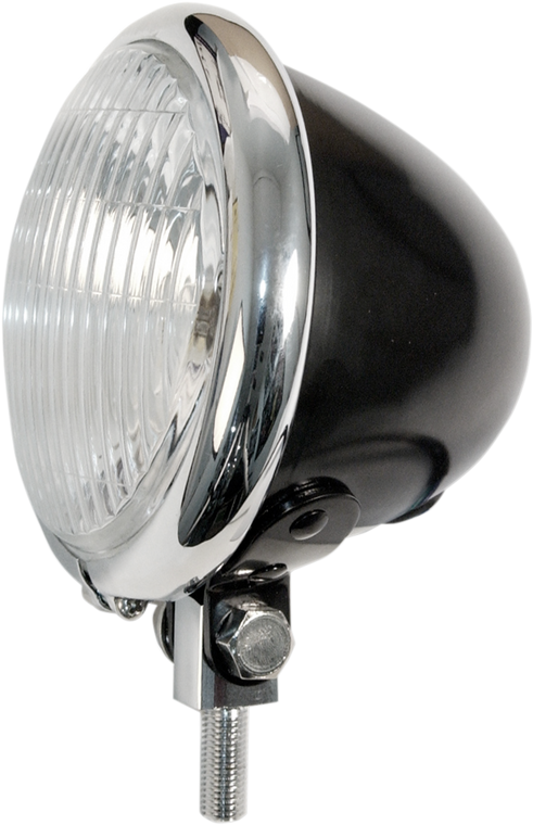 Emgo - 4 1/2" Spotlamp - Black/Chrome - Bates Style 4-1/2" Spotlamp - 66-84121BC