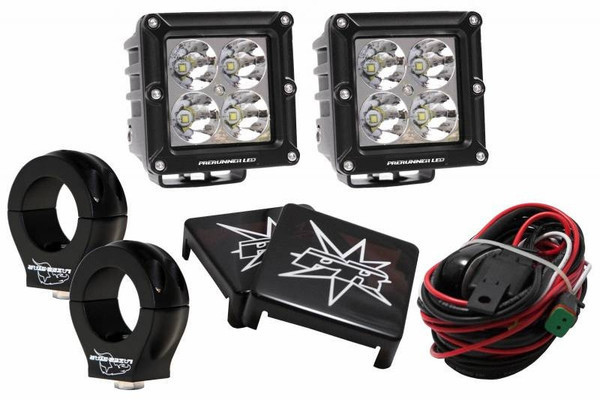 Kawasaki Mule / Ridge / Teryx 5-Watt Dominator Cube Kit With 1.75" Clamps - Lazer Star Lights