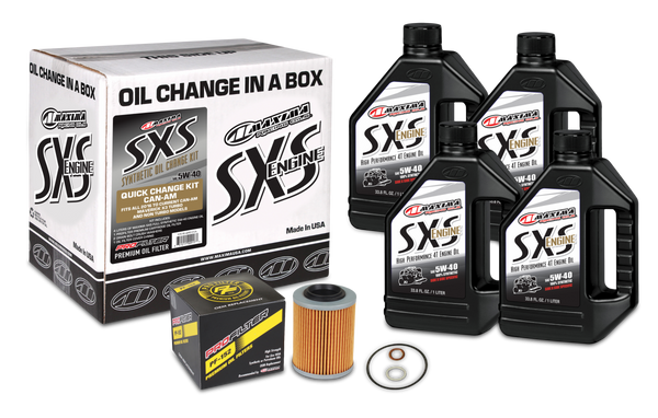 Can Am Maverick X3 SXS Full Synthetic 5W-40 Oil Change Kit - Maxima