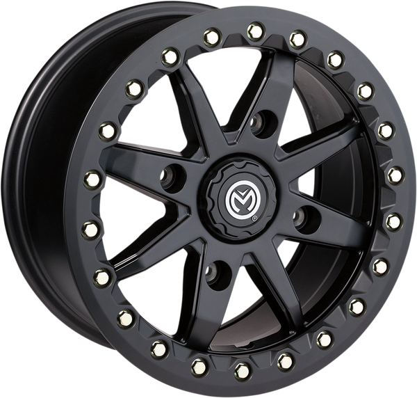 Can-Am Offroad 544 X Bead Lock 14X7 4/136 Wheel Black - Moose