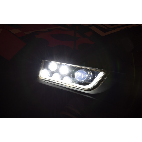 Polaris RZR 900/1000 LED Headlights Black - Moose