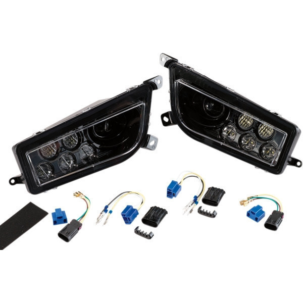 Polaris RZR LED Black Headlight - Moose