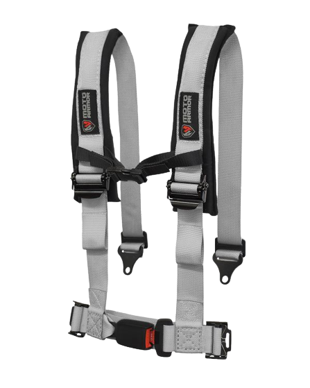 Polaris RZR Four Point Harness Gray - Moto Armor