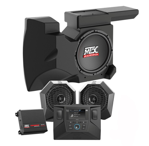 Polaris RZR 900 / XP 1000 / XP Turbo 2-Speaker, Dual Amplifier, Single Subwoofer Audio System - MTX Audio