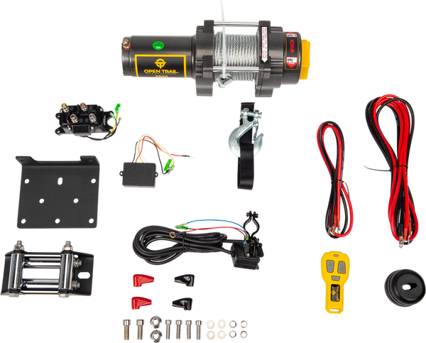 Polaris RZR 3500LB Steel Wire Winch - Open Trail