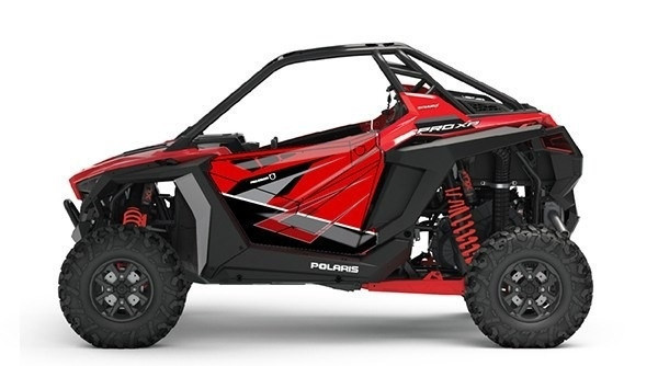 Polaris RZR Pro XP Red / Titanium Door Graphic - Pro Armor