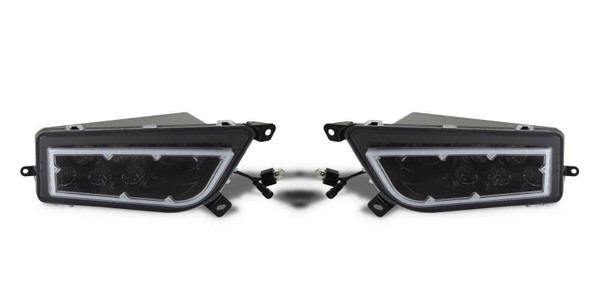 Polaris General 1000 RGB Full Color Function LED Ring Headlights (Pair) - Quad Logic