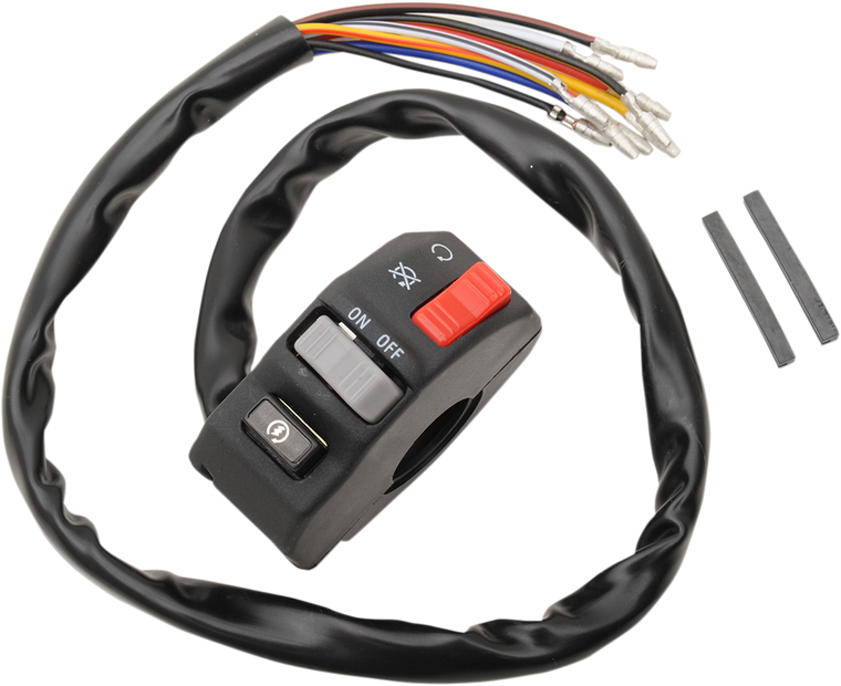 Emgo - Universal Handlebar Switch - Universal Right-Side Handlebar Switch - 46-68735