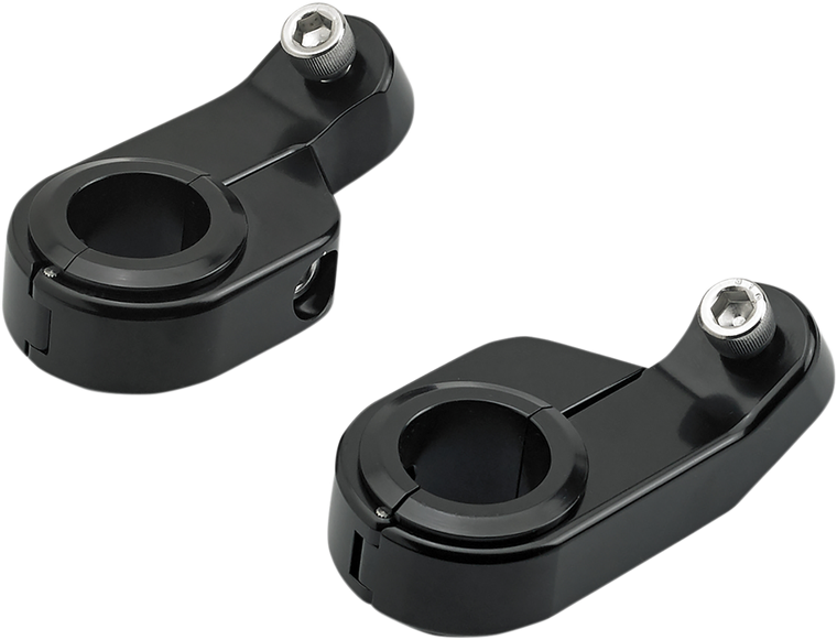Biltwell - O/S Speed Clamps - Black Electroplated - Angled - O/S Speeds Clamps - 6903-201