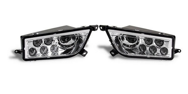 Polaris RZR 900 Chrome LED Headlight Conversion Kit - Quad Logic