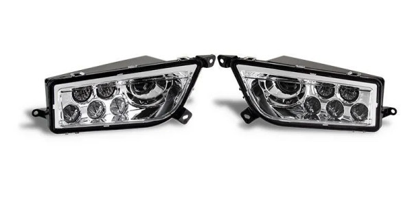 Polaris RZR 900/1000/XP Turbo Chrome LED Headlight Conversion Kit - Quad Logic