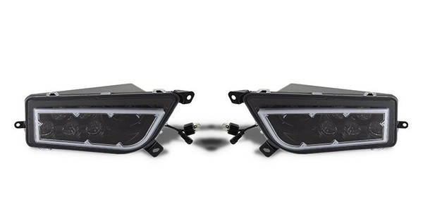 Polaris RZR Turbo / RS1 RGB Full Color Function LED Ring Headlights - Quad Logic