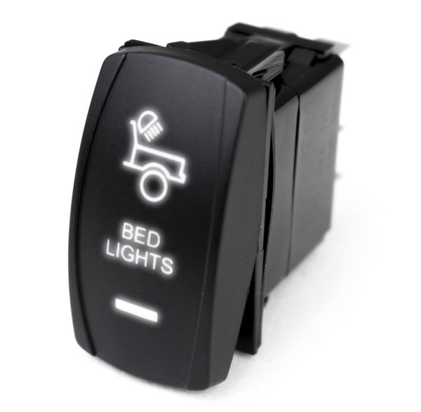 Kawasaki Mule / Ridge / Teryx LED Rocker Switch w/ White LED Radiance Bed Lights - Race Sport Lighting