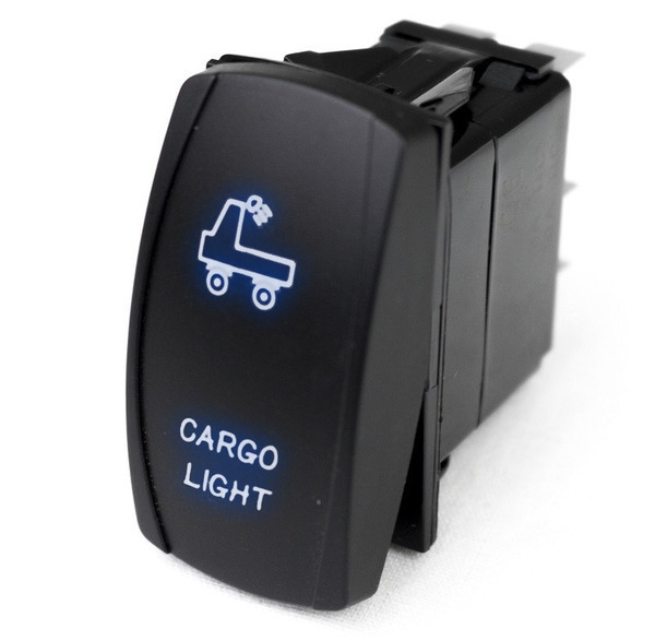 Polaris Ranger LED Rocker Switch w/ Blue LED Radiance Cargo Light - Race Sport Lighting