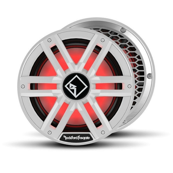 Honda Pioneer / Talon M2 10" DVC 4-Ohm Optix Sealed Exclosure Marine Subwoofer (White) - Rockford Fosgate