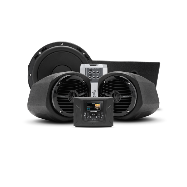 Polaris General 400-Watt Stereo, Front Lower Speaker, And Subwoofer Kit - Rockford Fosgate