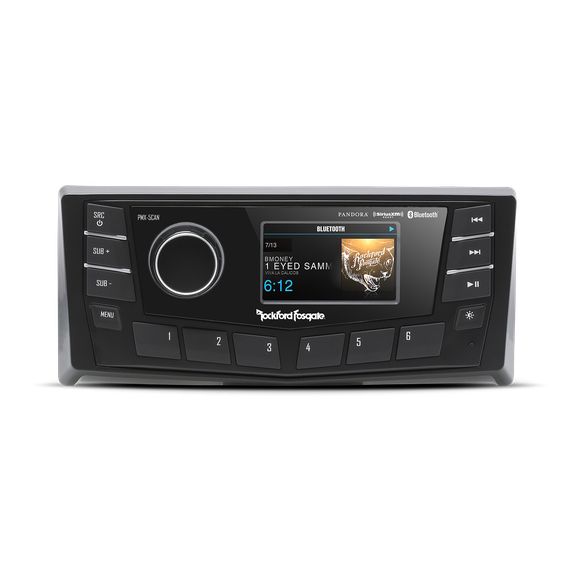 Polaris Ranger Punch Marine AM/FM/WB Multi-Zone Digital Media Receiver 2.7 Display with CANbus - Rockford Fosgate