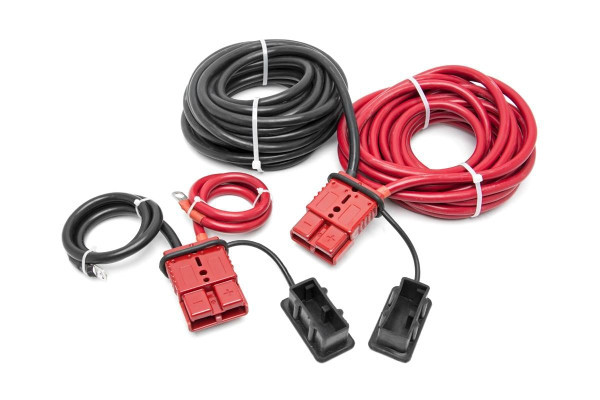 Can-Am Commander/Defender/Maverick X3/R Quick Disconnect Winch Power Cable 24ft - Rough Country