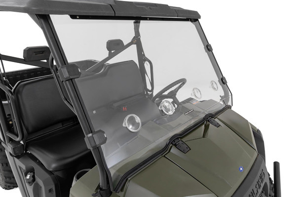 Polaris Ranger 570 Scratch Resistant Vented Full Windshield - Rough Country