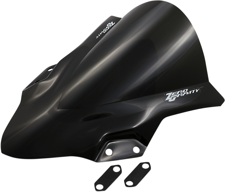 Zero Gravity - Double Bubble Windscreen - Dark Smoke - Ninja 400 - Double Bubble Windscreen - 16-283-19
