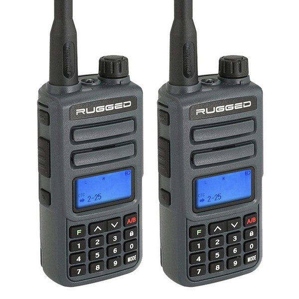 Can-Am GMR2 Handheld GMRS FRS Radio Pair - Rugged Radios