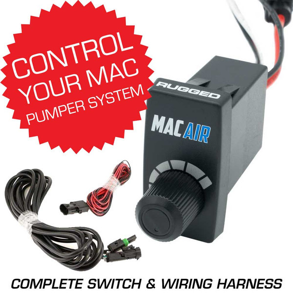 Polaris Ranger Rocker Switch Variable Speed Controller (VSC) for MAC Helmet Air Pumper - Complete Switch & Wiring Harness - Rugged Radios