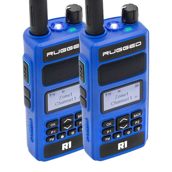 Polaris RZR 2 Pack R1 Business Band Digital Analog Handheld Radio - Rugged Radios