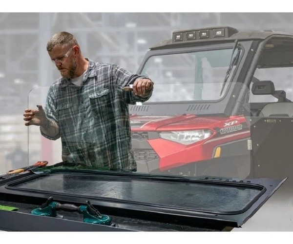Polaris RZR Replacement Glass Windshield Kit - SuperATV