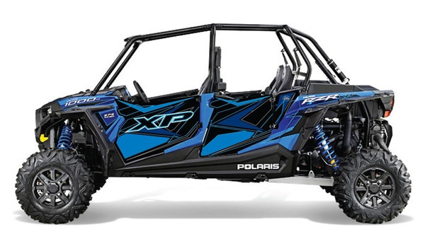 Polaris RZR 4 XP 1000 Trail Armor GenX Slide On Four Door Graphics Kit Voodoo Blue - Trail Armor