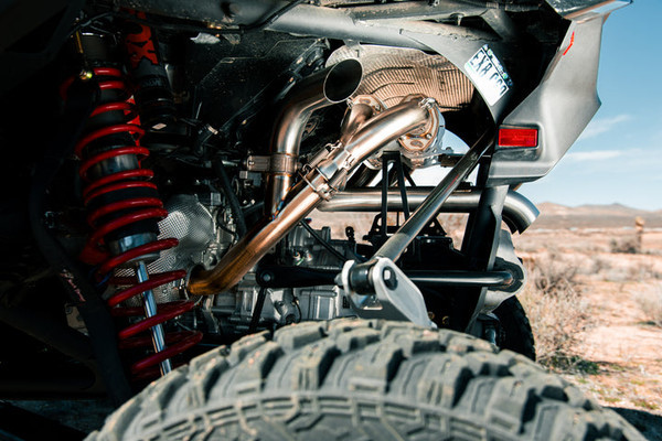 Can-Am Maverick R Sidepiece Valved Head Pipe - Trinity Racing