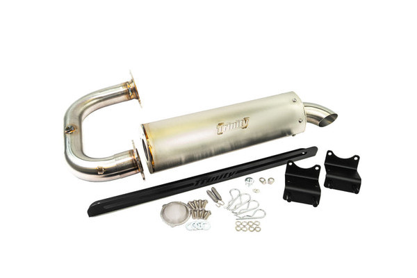 Honda Talon 1000R/1000X Stainless Single Exhaust Muffler With Cat- Slip On - Trinity Racing