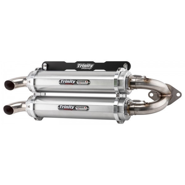 Polaris RZR RS1 Dual Slip-On Brushed - Trinity Racing