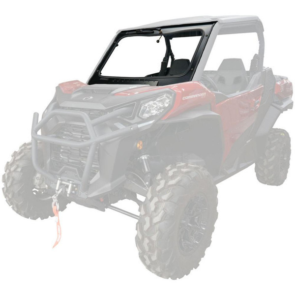 Can-Am Commander/Maverick Sport/Trail Full Glass Windshield With Vent and 12" Windshield Wiper - Tusk