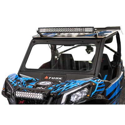 Can-Am Maverick Sport/Trail Folding Glass Windshield with Wiper - Tusk