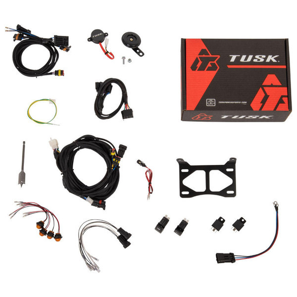 Polaris RZR Pro S/Pro R/Pro XP/Turbo R Plug & Play UTV Signal & Horn Kit (Button Lights) - Tusk