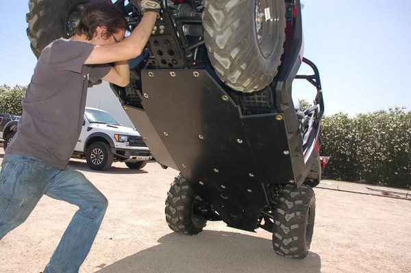 Polaris RZR 1-Piece 3/8" UHMW Skid Plate - UTV Inc