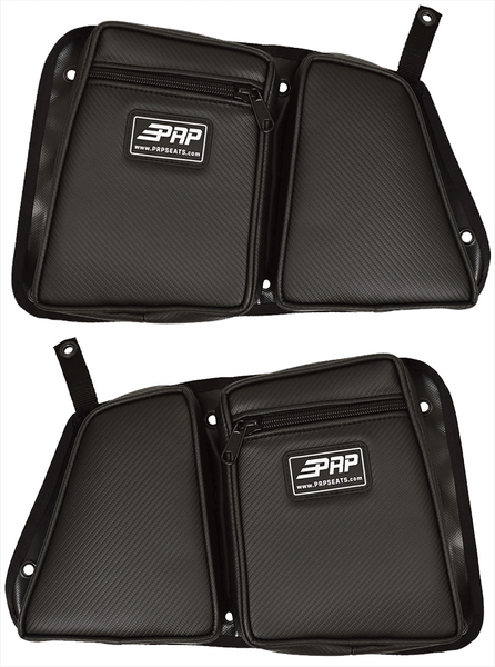 Polaris RZR 4 XP 1000 / XP Turbo Rear Door Bag & Knee Pad For Stock Doors - UTV Inc