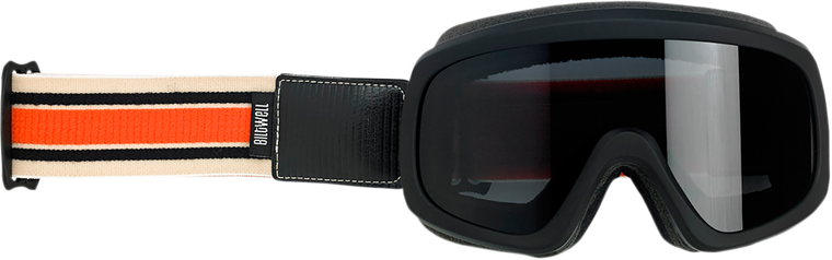 Biltwell - Overland 2.0 Goggles - Racer - Black/Orange/Cream - Overland 2.0 Goggles - Racer - 2111-5102-005