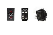 Can-Am Commander / Maverick / Defender On-Off Spst Carling Rocker Switch With Red Top And Bottom Led - XTC Power