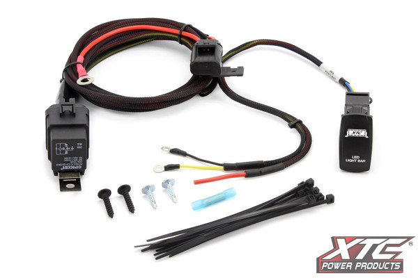 Kawasaki Teryx/Mule/KRX/Ridge High Power Accessory Wire Harness to Battery with LED Lit Switch - XTC Power