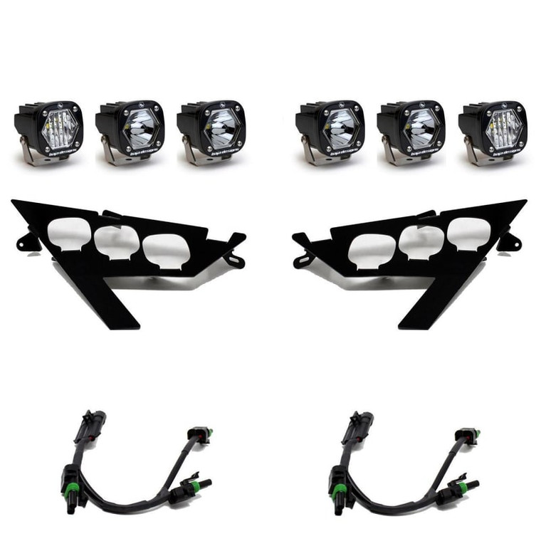 Rzr Pro Xp / Pro R / Turbo R S1 Triple Led Headlight Kit - Baja Designs