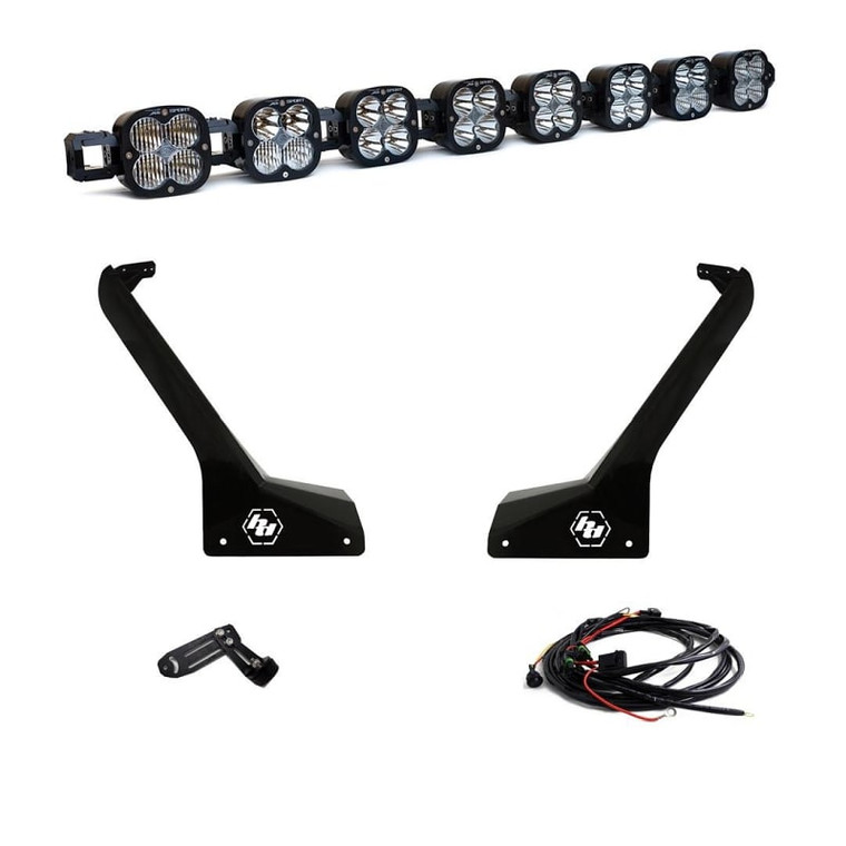 Jeep Gladiator Jt / Wrangler Jl 8xl Linkable Roof Mount Light Bar Kit - Baja Designs
