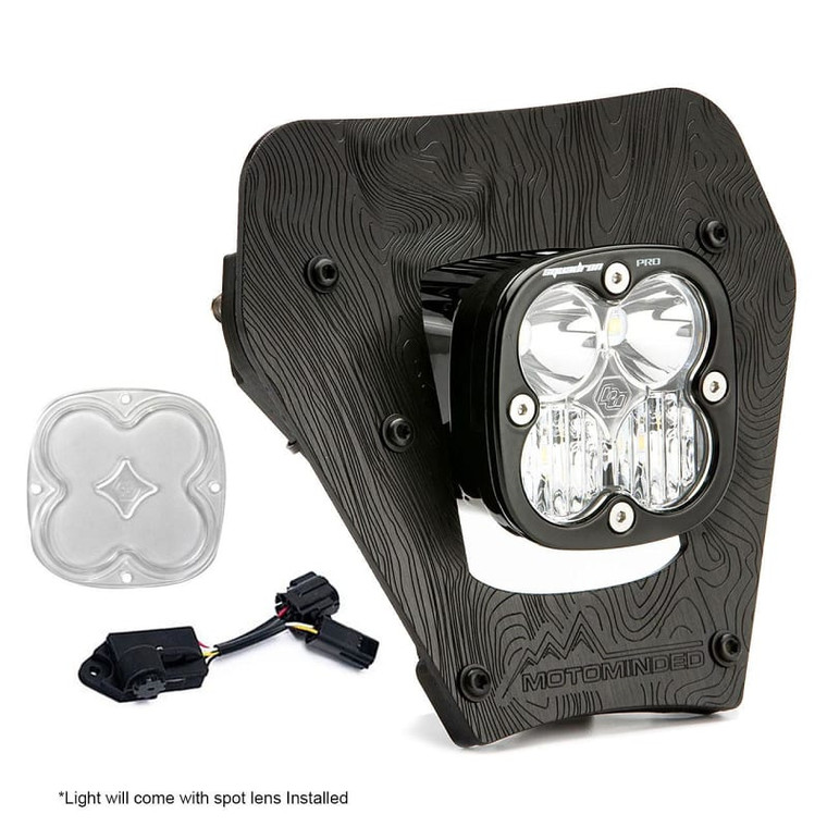 2024-2026 Ktm 150/300 Xc-w / 350/500 Exc-f / 450 Xcf-w Squadron Pro Led Headlight Kit W/ Dimmer (d/c) - Baja Designs