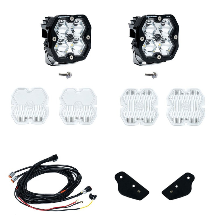 2021-2026 Ford Bronco / Bronco Raptor Squadron 2.0 Pro A-pillar Light Kit - Baja Designs