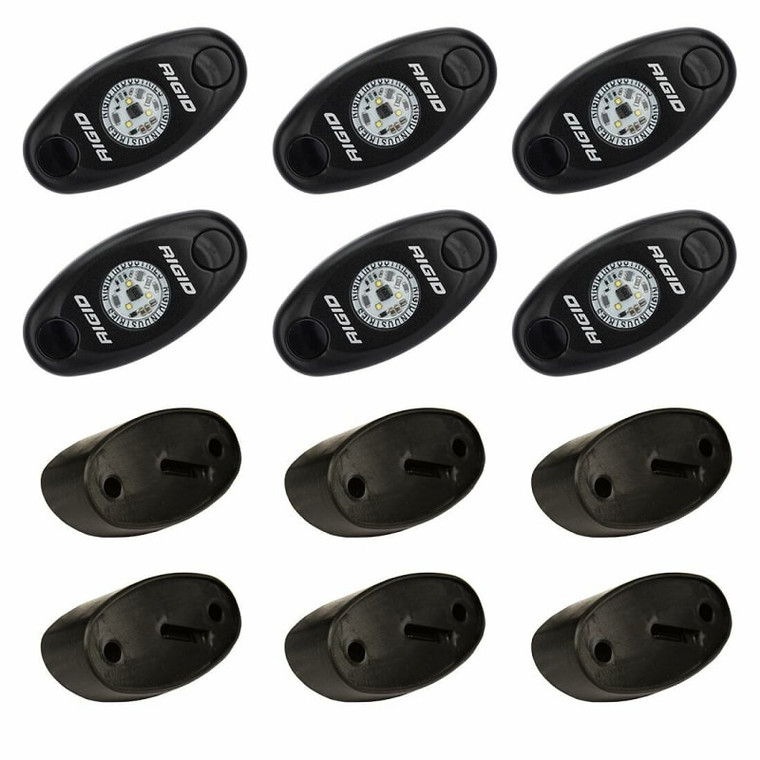 Rock Light Kit A-series (red) (set Of 6) - Rigid Industries